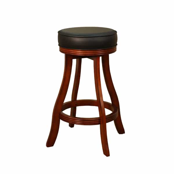 Designer Brandy Bar Stool By American Heritage Backless Bar Stool With A Brandy Wood Finish Easy Swivel Mechanism