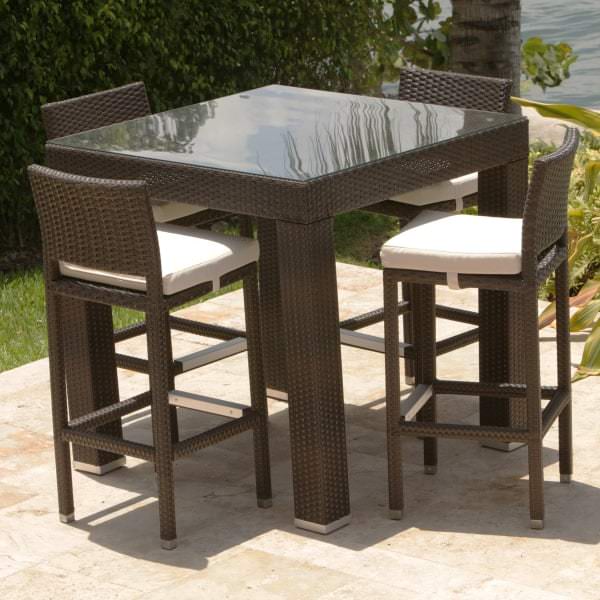 Patio High Dining Set Epatio High Patio Dining Set Modern Outdoor