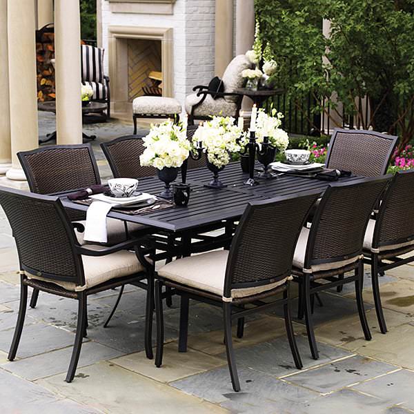 Plaza Dining Wicker Patio Furniture by Summer Classics
