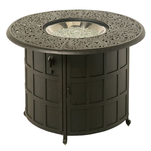 Hanamint Chateau Enclosed Gas Fire Pit With Accessories