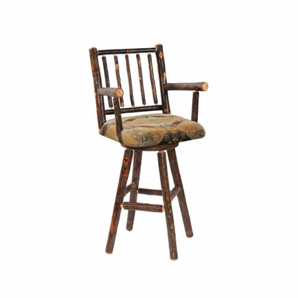 Hickory Swivel Counter Stool Hickory Swivel Counter Stool By Fireside Lodge Furniture