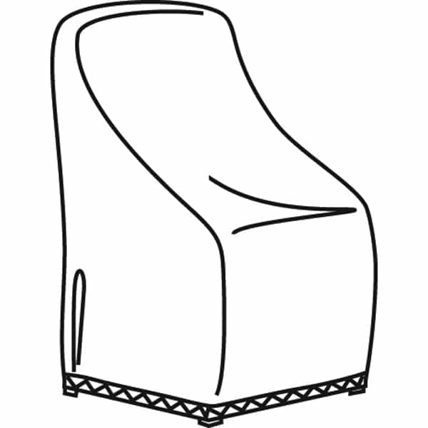 High Back Water Resistant Chair Cover
