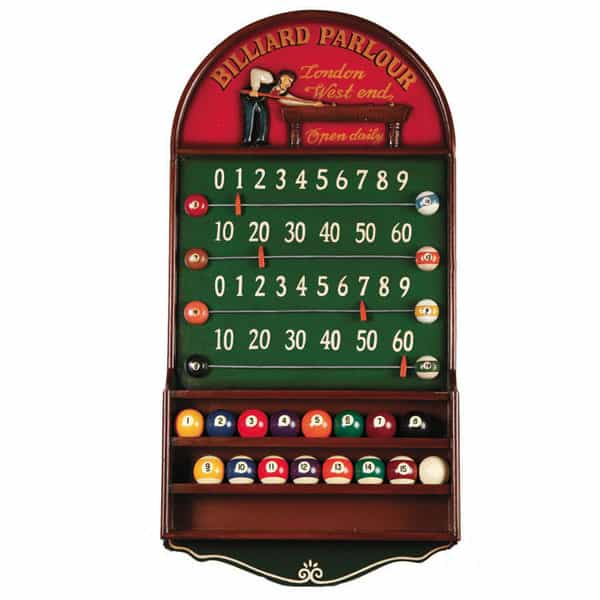 Billiard Parlour Scoreboard & Ball Holder