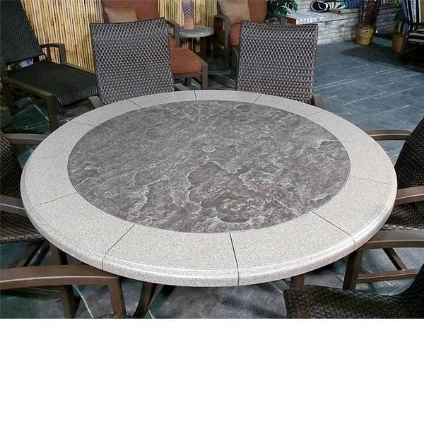 Lakeside Woven Dining By Tropitone, Faux Stone Patio Table Top Replacement