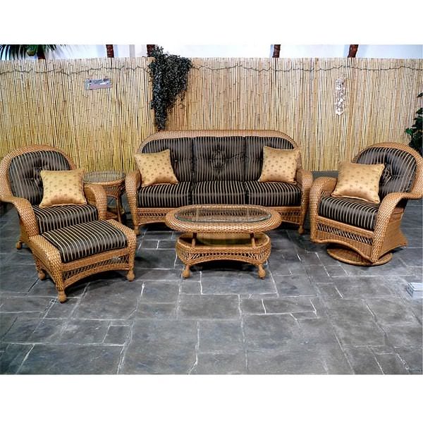 Cabo Deep Seating Wicker Patio Furniture by Bahama Winds