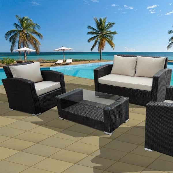 Florida Keys Wicker Patio Set