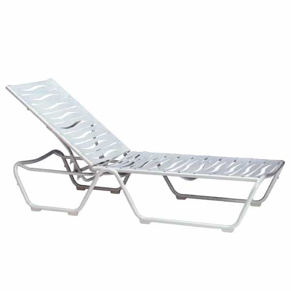 Millennia Outdoor Strap Chaise Lounge By Tropitone
