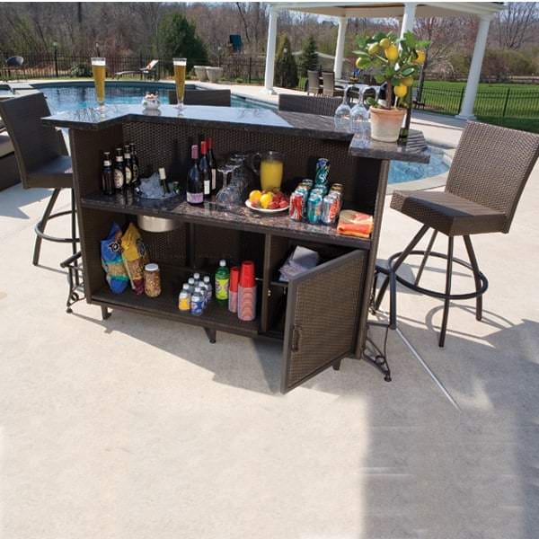Vento Outdoor Bar And Stools Patio Furniture By Alfresco Simply The Best In Outdoor Bars And Bar Stools Alfresco Home
