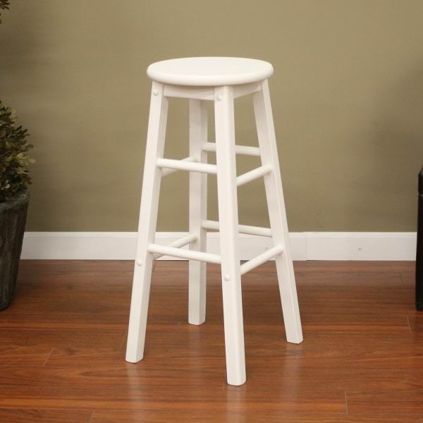 Classic - White - Set of 2 Bar Stools by American Heritage