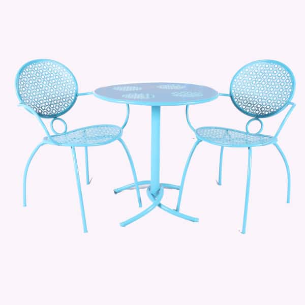 The Margarita Bistro Set Blue Hawaiian by Alfresco Home