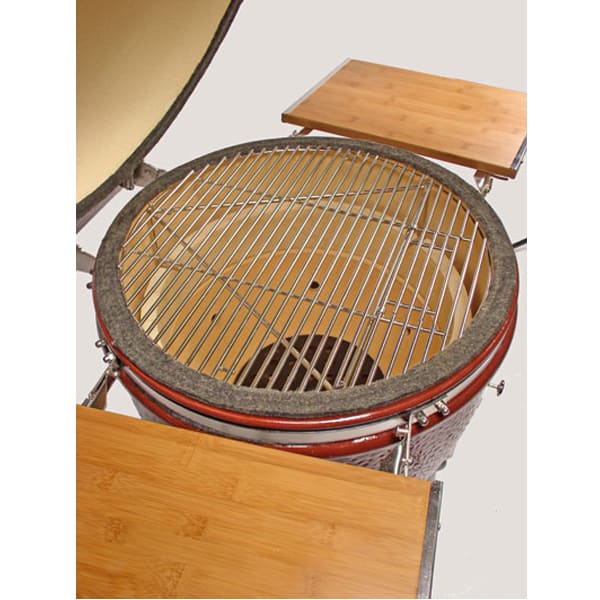 Acacia Wood Grill Cart w/ Granite Top