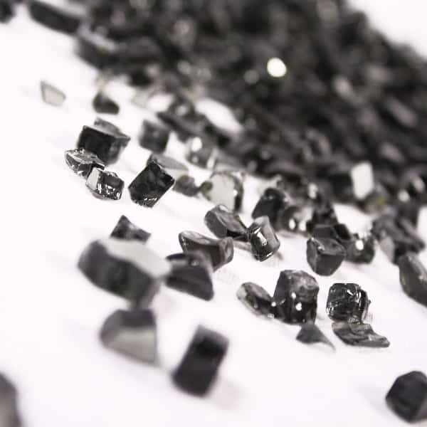 1/4" Black Reflective Fire Glass