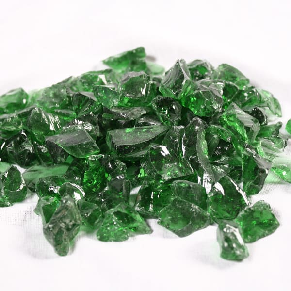 Dark Green Fire Glass