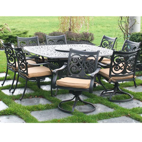 Victoria Cast Aluminum Dining Patio Furniture by Alfresco