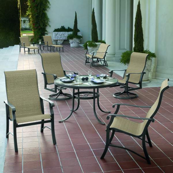 Cortland Sling Deep Seating Patio Collection By Woodard Cortland Sling Deep Seating By Woodard
