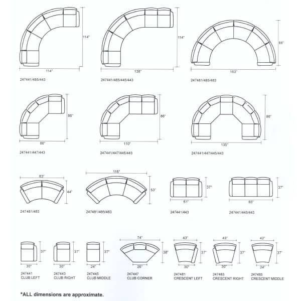 Stratford Estate Deep Seating Crescent Sectional by Hanamint