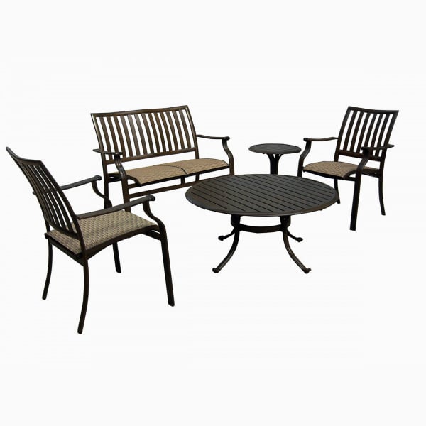 Island Breeze 5 Pc Sling Seating Set By Panama Jack Outdoor Furniture
