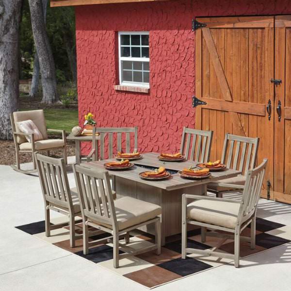 Woodlands Dining Collection by Woodard Outdoor Patio Furniture