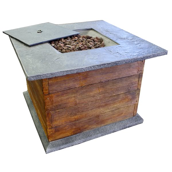 35 Rustic Oak Fire Pit Table 35 Rustic Oak Fire Pit Table By Leisure Select