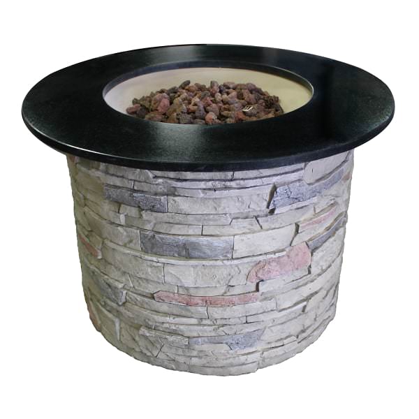 36 Round Stone Fire Pit Table