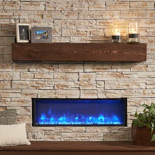 60" Supercast Wood Beam Mantel