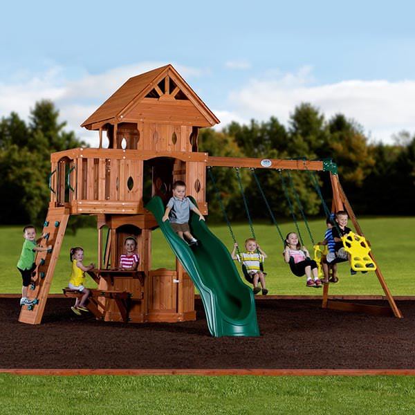 Woodland Swing Set by Backyard Discovery | Family Leisure