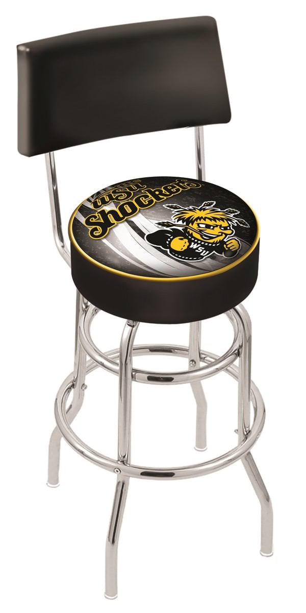 Wichita State Counter Height Bar Stool w/ Official College Logo