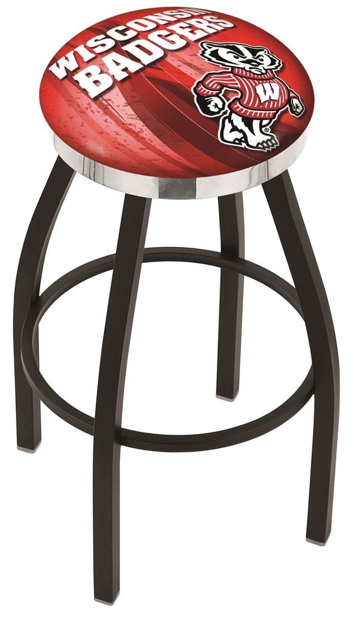 Wisconsin "Badger" Counter Height Bar Stool w/ Official College Logo
