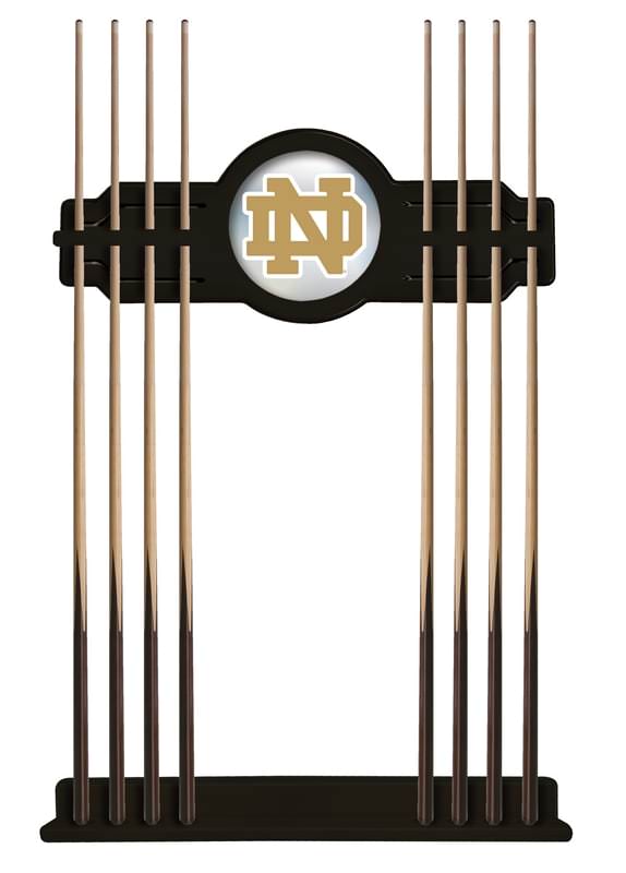 Notre Dame Nd Cue Rack In Black Finish With Official Logo
