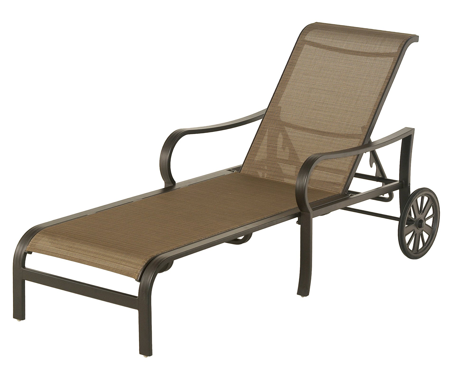 Crestwood Adjustable Sling Chaise Lounge by AluMont for Hanamint