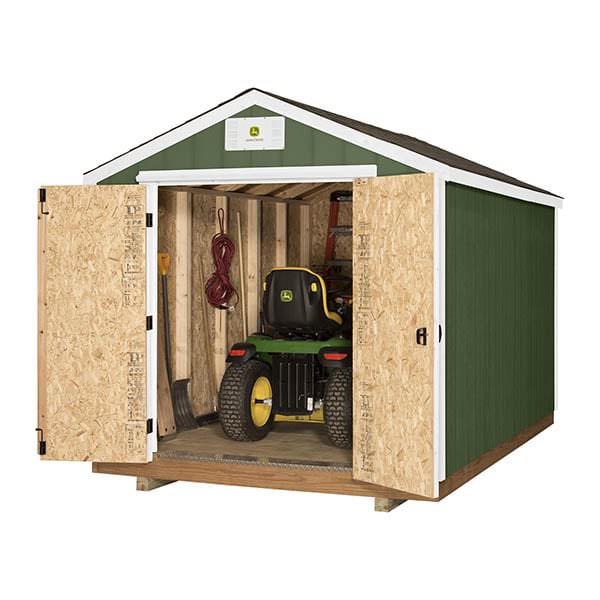 John Deere DIY Ready Shed 8x12 w/ Peak Roof by Backyard 