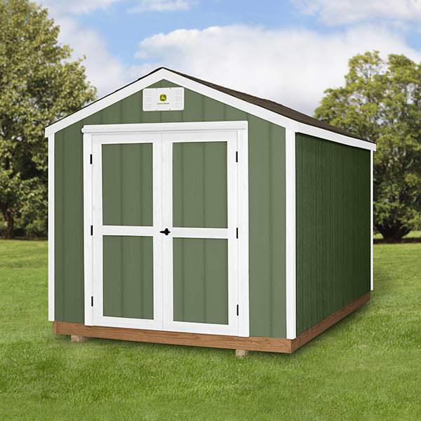 John Deere DIY Ready Shed 8x12 w/ Peak Roof by Backyard 