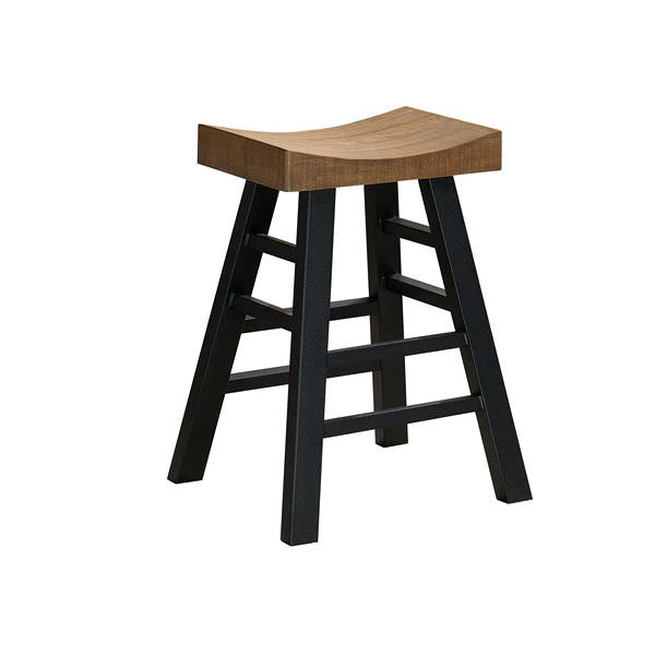 Cheyenne Bar Height Stool w/ Reclaimed Wood by American Heritage