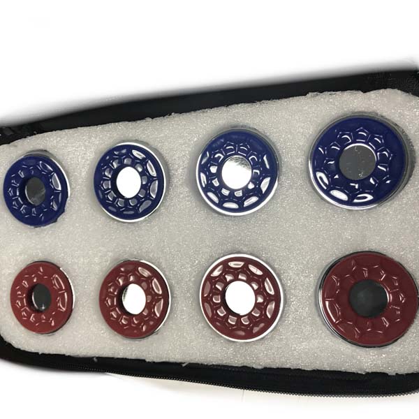 Official Shuffleboard Puck Set With Case Medium Size