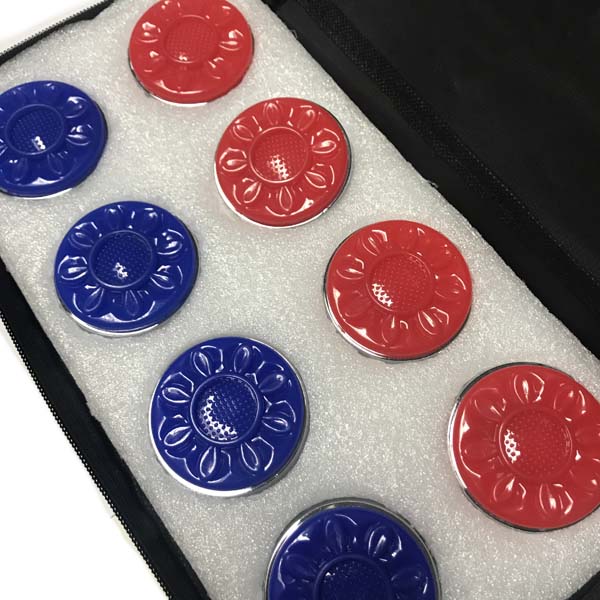 Large Official Shuffleboard Puck Set With Case