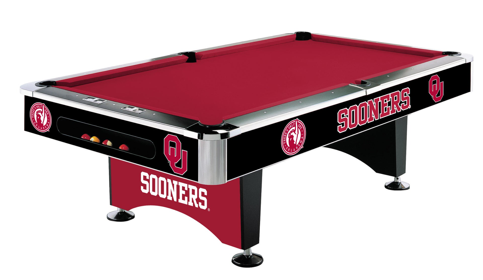 University of Oklahoma 8' Pool Table