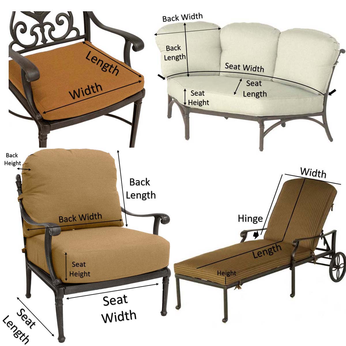 How To Measure Outdoor Replacement Cushions