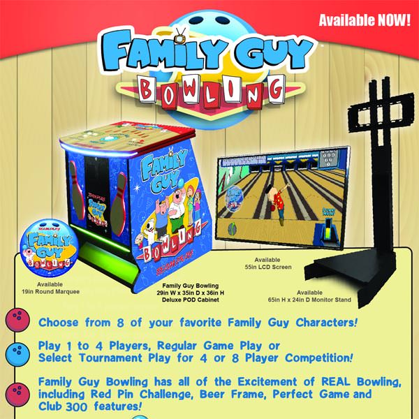 Family Guy Bowling Arcade Game By