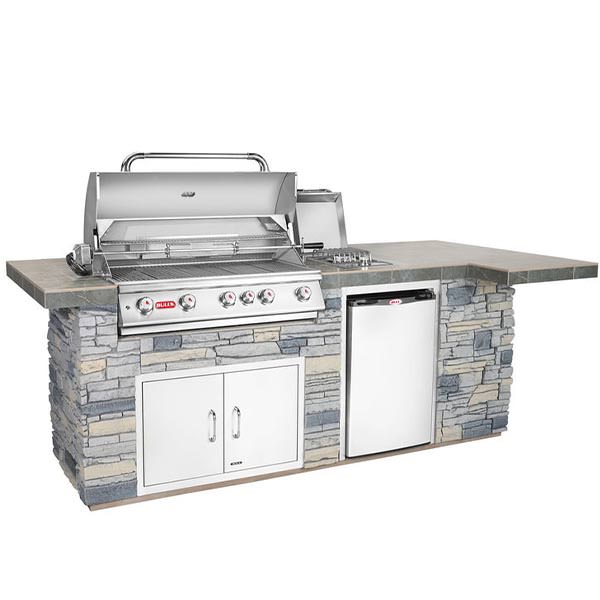 BBQ Outdoor Kitchen w/ Faux Stone Base by Bull