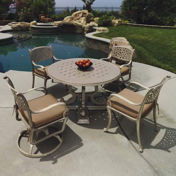Safari Dining Patio Furniture Set by Gensun | Free Shipping!