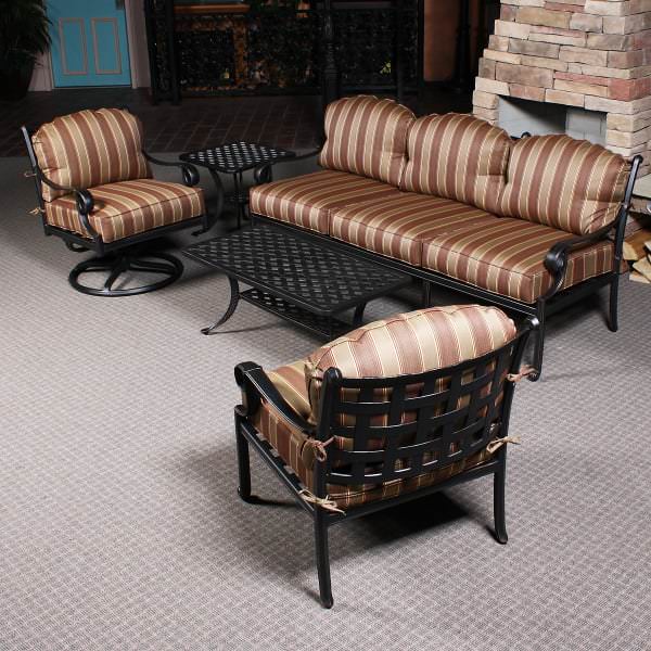 Cau Deep Seating Outdoor Patio Furniture Set Relax In Style On Your Patio With The Cau Deep Seat Collection By Alfresco
