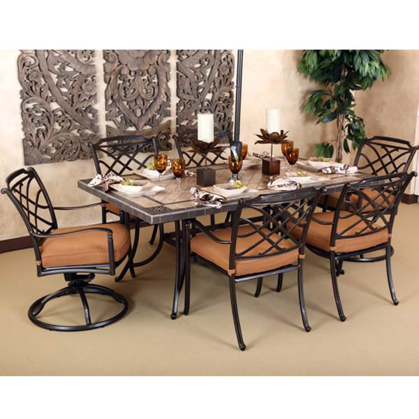 7 Piece Willowbrook Aluminum Patio Set By Agio Select Willowbrook 7 Piece Set By Agio Select