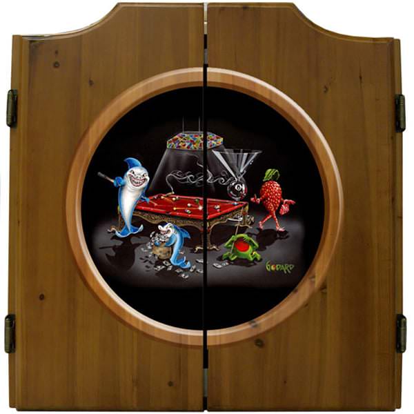 Pool Shark III Dartboard & Cabinet by Michael Godard ...