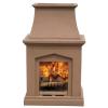 Chino Classic Wood Burning Outdoor Fireplace by Leisure Select