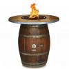 The Grand Wine Barrel Fire Pit Table by Vin de Flame