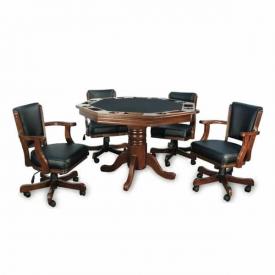 Octagonal Two-In-One Poker Table Set by Presidential Billiards