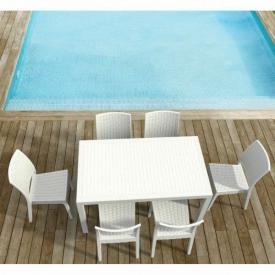 Orlando Rectangle Dining - White by Compamia
