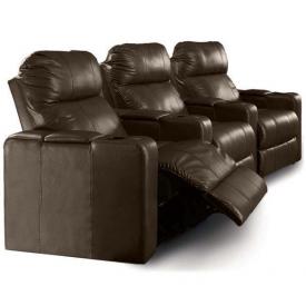 Home Theater Seating Family Leisure Venice By Leisure Select Brown Theater Seats