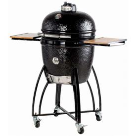 Acacia Wood Grill Cart W Granite Top