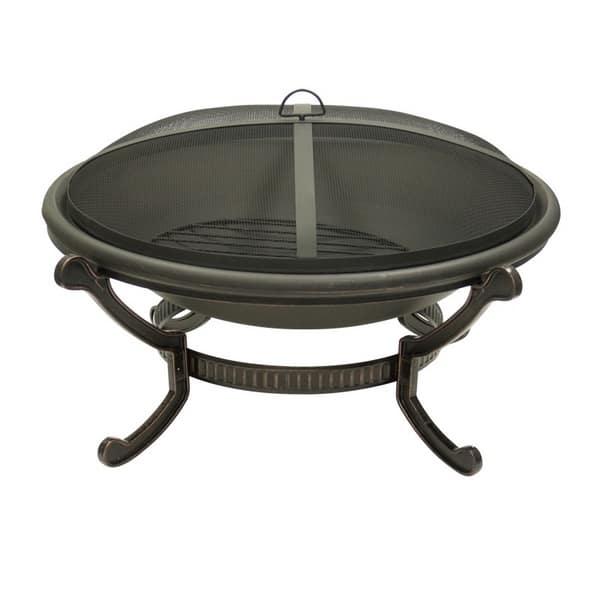 Large Round Wood Burning Fire Pit Large Round Wood Burning Fire Pit By Dagan Industries